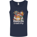 Dungeons and Guinea Pig Role Playing Game Mens Vest Tank Top Navy Blue