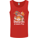 Dungeons and Guinea Pig Role Playing Game Mens Vest Tank Top Red