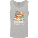 Dungeons and Guinea Pig Role Playing Game Mens Vest Tank Top Sports Grey