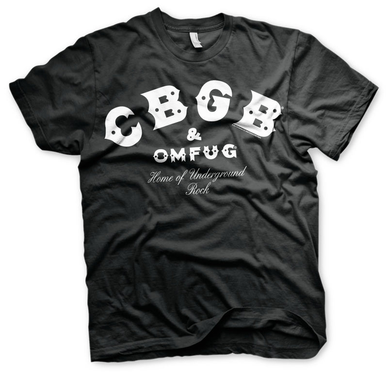 CBGB  OMFUG mens black music t-shirt film tee 