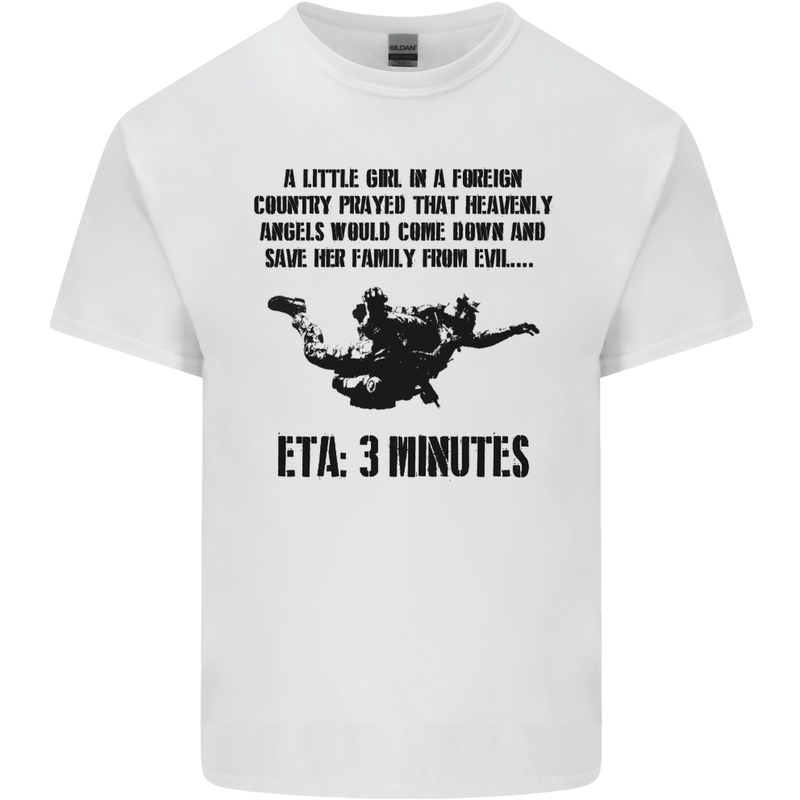 ETA 3 Mins Parachute Regiment Para 1 2 3 4 Kids T-Shirt Childrens White