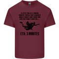 ETA 3 Mins Parachute Regiment Para 1 2 3 4 Mens Cotton T-Shirt Tee Top Maroon