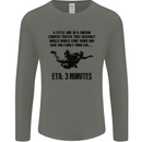 ETA 3 Mins Parachute Regiment Para 1 2 3 4 Mens Long Sleeve T-Shirt Charcoal