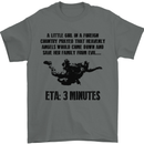 ETA 3 Mins Parachute Regiment Para 1 2 3 4 Mens T-Shirt Cotton Gildan Charcoal