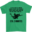 ETA 3 Mins Parachute Regiment Para 1 2 3 4 Mens T-Shirt Cotton Gildan Irish Green