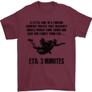 ETA 3 Mins Parachute Regiment Para 1 2 3 4 Mens T-Shirt Cotton Gildan Maroon