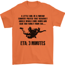 ETA 3 Mins Parachute Regiment Para 1 2 3 4 Mens T-Shirt Cotton Gildan Orange