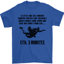 ETA 3 Mins Parachute Regiment Para 1 2 3 4 Mens T-Shirt Cotton Gildan Royal Blue