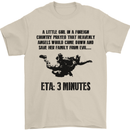 ETA 3 Mins Parachute Regiment Para 1 2 3 4 Mens T-Shirt Cotton Gildan Sand