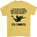 ETA 3 Mins Parachute Regiment Para 1 2 3 4 Mens T-Shirt Cotton Gildan Yellow