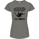 ETA 3 Mins Parachute Regiment Para 1 2 3 4 Womens Petite Cut T-Shirt Charcoal