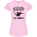 ETA 3 Mins Parachute Regiment Para 1 2 3 4 Womens Petite Cut T-Shirt Light Pink