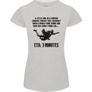 ETA 3 Mins Parachute Regiment Para 1 2 3 4 Womens Petite Cut T-Shirt Sports Grey