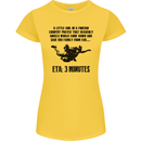 ETA 3 Mins Parachute Regiment Para 1 2 3 4 Womens Petite Cut T-Shirt Yellow