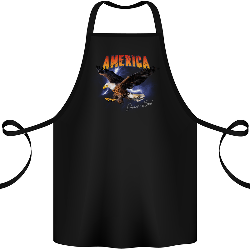 Eagle America Dreamer Soul Cotton Apron 100% Organic Black