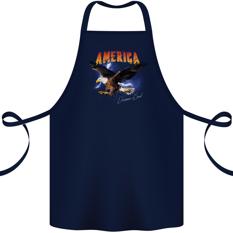 Eagle America Dreamer Soul Cotton Apron 100% Organic Navy Blue