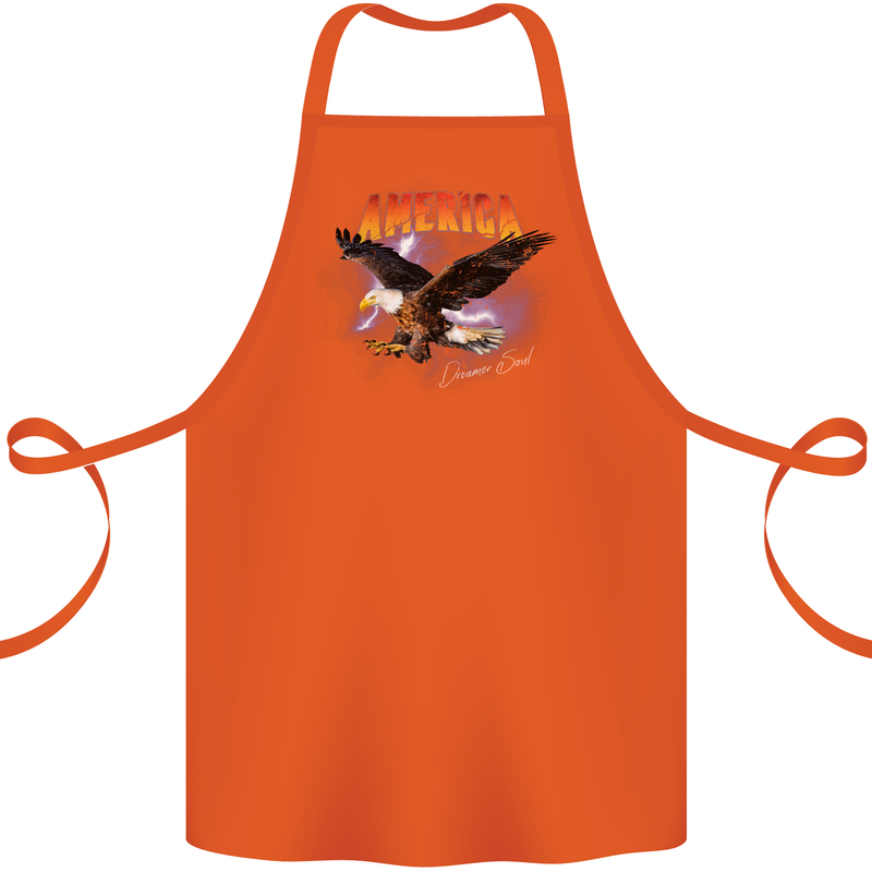 Eagle America Dreamer Soul Cotton Apron 100% Organic Orange