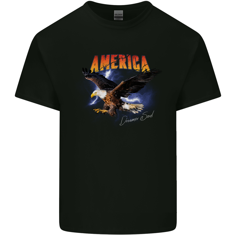 Eagle America Dreamer Soul Kids T-Shirt Childrens Black