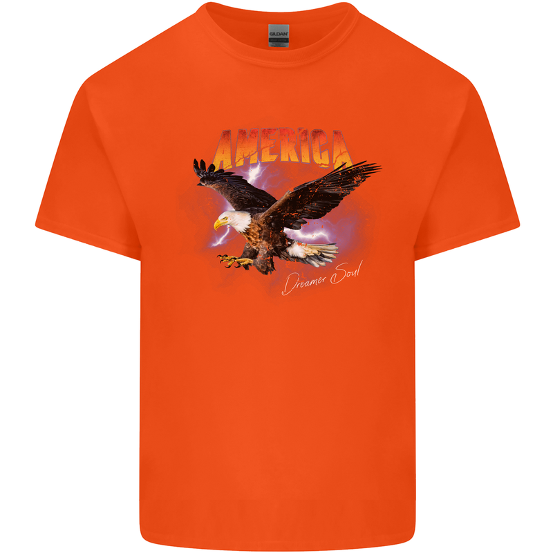 Eagle America Dreamer Soul Kids T-Shirt Childrens Orange