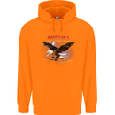 Eagle America Dreamer Soul Mens 80% Cotton Hoodie Orange