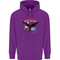 Eagle America Dreamer Soul Mens 80% Cotton Hoodie Purple