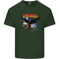 Eagle America Dreamer Soul Mens Cotton T-Shirt Tee Top Forest Green