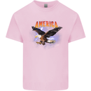 Eagle America Dreamer Soul Mens Cotton T-Shirt Tee Top Light Pink