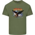Eagle America Dreamer Soul Mens Cotton T-Shirt Tee Top Military Green