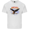Eagle America Dreamer Soul Mens Cotton T-Shirt Tee Top White