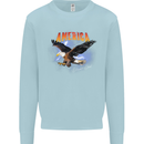 Eagle America Dreamer Soul Mens Sweatshirt Jumper Light Blue