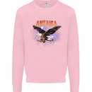 Eagle America Dreamer Soul Mens Sweatshirt Jumper Light Pink
