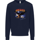 Eagle America Dreamer Soul Mens Sweatshirt Jumper Navy Blue