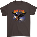Eagle America Dreamer Soul Mens T-Shirt Cotton Gildan Dark Chocolate