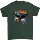 Eagle America Dreamer Soul Mens T-Shirt Cotton Gildan Forest Green