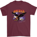 Eagle America Dreamer Soul Mens T-Shirt Cotton Gildan Maroon
