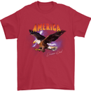 Eagle America Dreamer Soul Mens T-Shirt Cotton Gildan Red