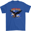 Eagle America Dreamer Soul Mens T-Shirt Cotton Gildan Royal Blue