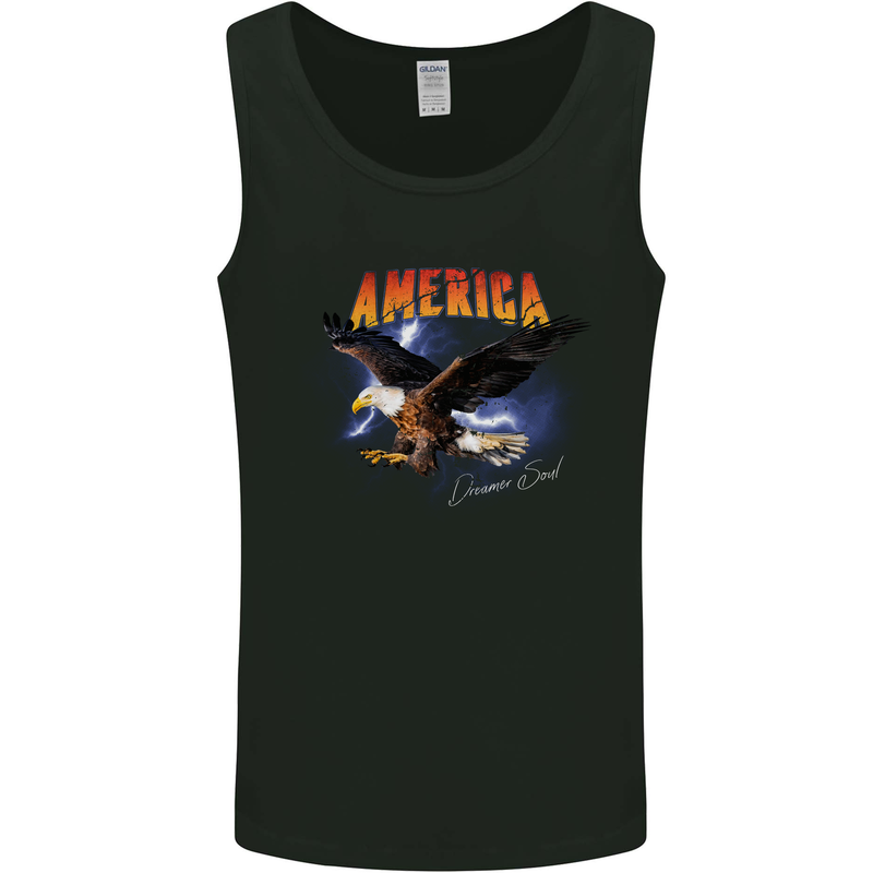Eagle America Dreamer Soul Mens Vest Tank Top Black