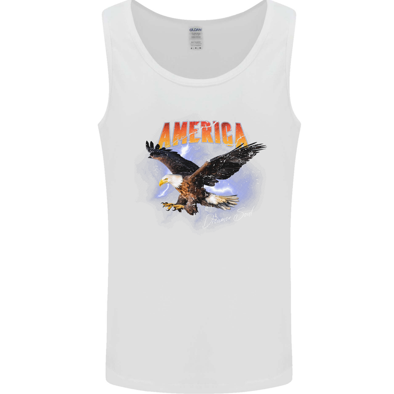 Eagle America Dreamer Soul Mens Vest Tank Top White
