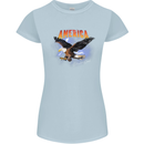 Eagle America Dreamer Soul Womens Petite Cut T-Shirt Light Blue