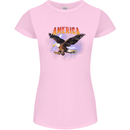 Eagle America Dreamer Soul Womens Petite Cut T-Shirt Light Pink