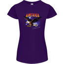 Eagle America Dreamer Soul Womens Petite Cut T-Shirt Purple