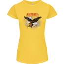 Eagle America Dreamer Soul Womens Petite Cut T-Shirt Yellow