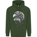 Eagle Bird of Prey Ornithology Childrens Kids Hoodie Forest Green