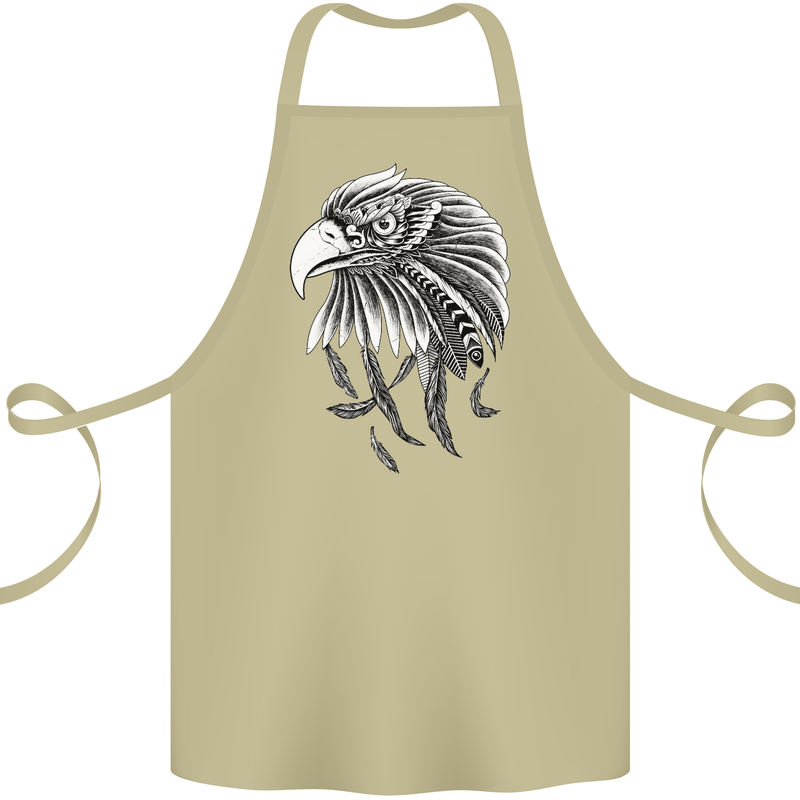 Eagle Bird of Prey Ornithology Cotton Apron 100% Organic Khaki