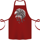 Eagle Bird of Prey Ornithology Cotton Apron 100% Organic Maroon