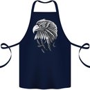 Eagle Bird of Prey Ornithology Cotton Apron 100% Organic Navy Blue
