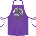 Eagle Bird of Prey Ornithology Cotton Apron 100% Organic Purple