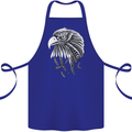 Eagle Bird of Prey Ornithology Cotton Apron 100% Organic Royal Blue