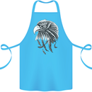 Eagle Bird of Prey Ornithology Cotton Apron 100% Organic Turquoise